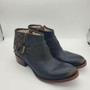 Freebird by Steven Grand Buckle Strap Ankle Booties